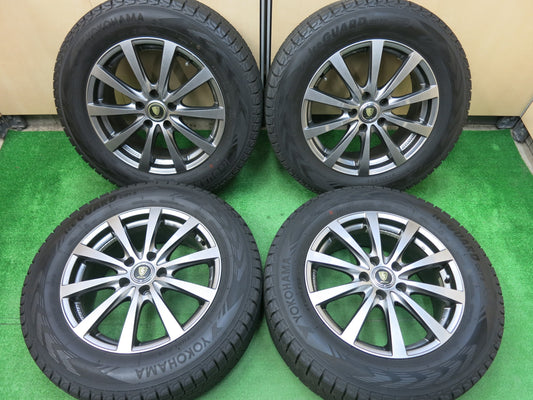 [送料無料]バリ溝！19年！綺麗！9.5分★スタッドレス 225/65R17 ヨコハマ アイスガード G075 MANARAY SPORT マナレイスポーツ 17インチ PCD114.3/5H★3011604ヒス