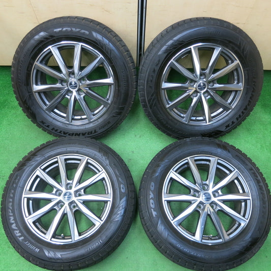 *送料無料*バリ溝！19年！キレイ！9.5分★スタッドレス 225/65R17 SMACK ENKEI トーヨー ウインター トランパス TX エンケイ 17インチ PCD114.3/5H★3121301イス