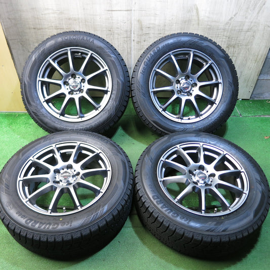 [送料無料]超バリ溝！21年！キレイ！9.5分以上★スタッドレス 225/60R17 ヨコハマ アイスガード iG60 SCHNEIDER シュナイダー 17インチ PCD114.3/5H★3052206Hス