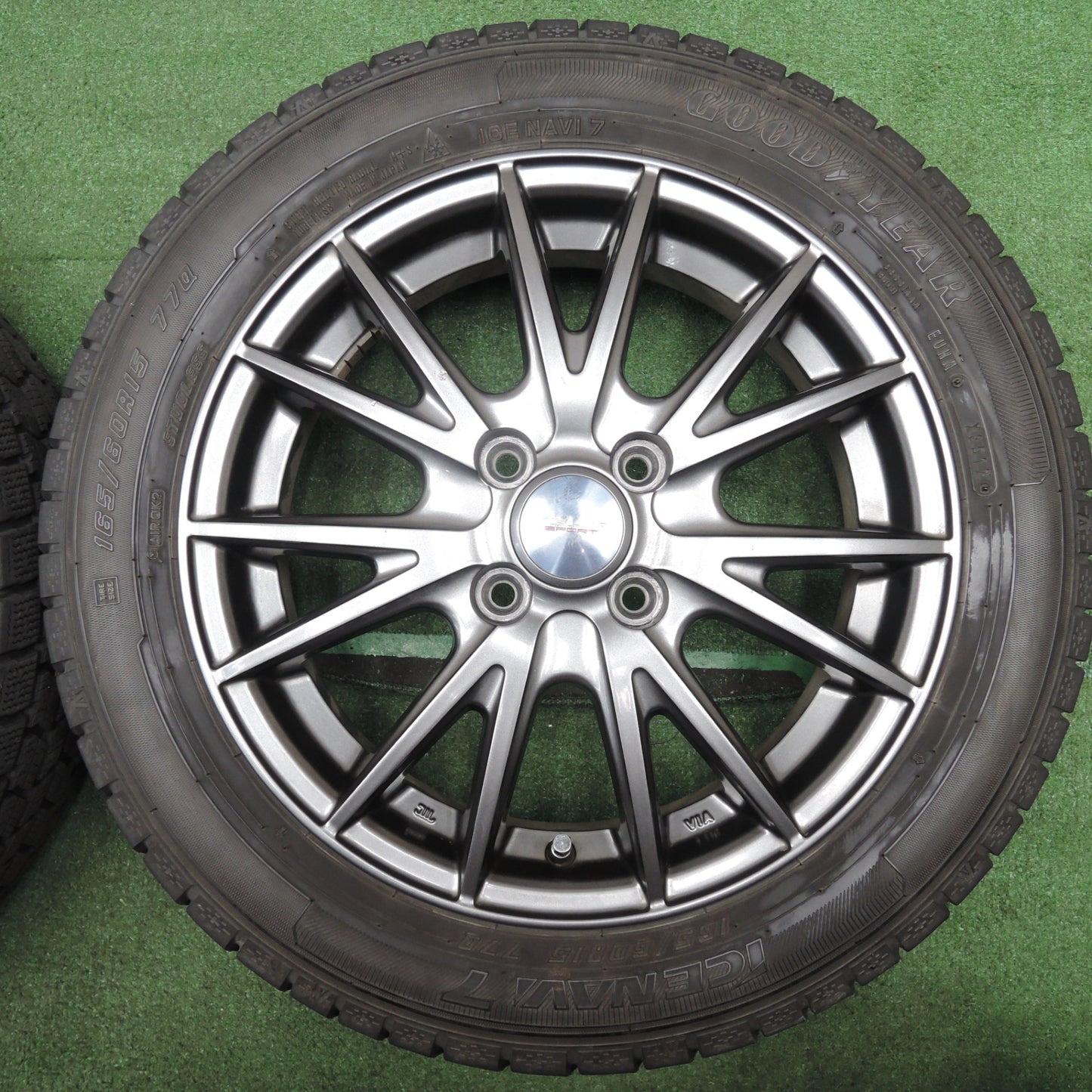 *送料無料* 4本価格★スタッドレス 165/60R15 グッドイヤー アイスナビ7 VELVA SPORT ヴェルヴァ スポーツ 15インチ PCD100/4H★4022303NJス