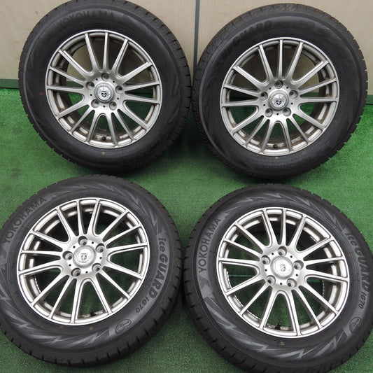 [送料無料]バリ溝！22年！ほぼ10分★スタッドレス 215/60R16 ヨコハマ アイスガード iG70 GMach 16インチ PCD114.3/5H★3112108TNス