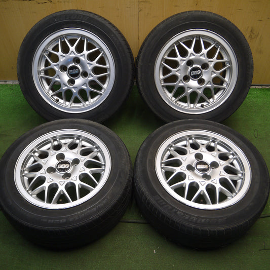 *送料無料*4本価格★ワーゲン 純正 OP BBS 185/60R14 ブリヂストン GRIDⅡ 14インチ PCD100/4H★3122503Hノ