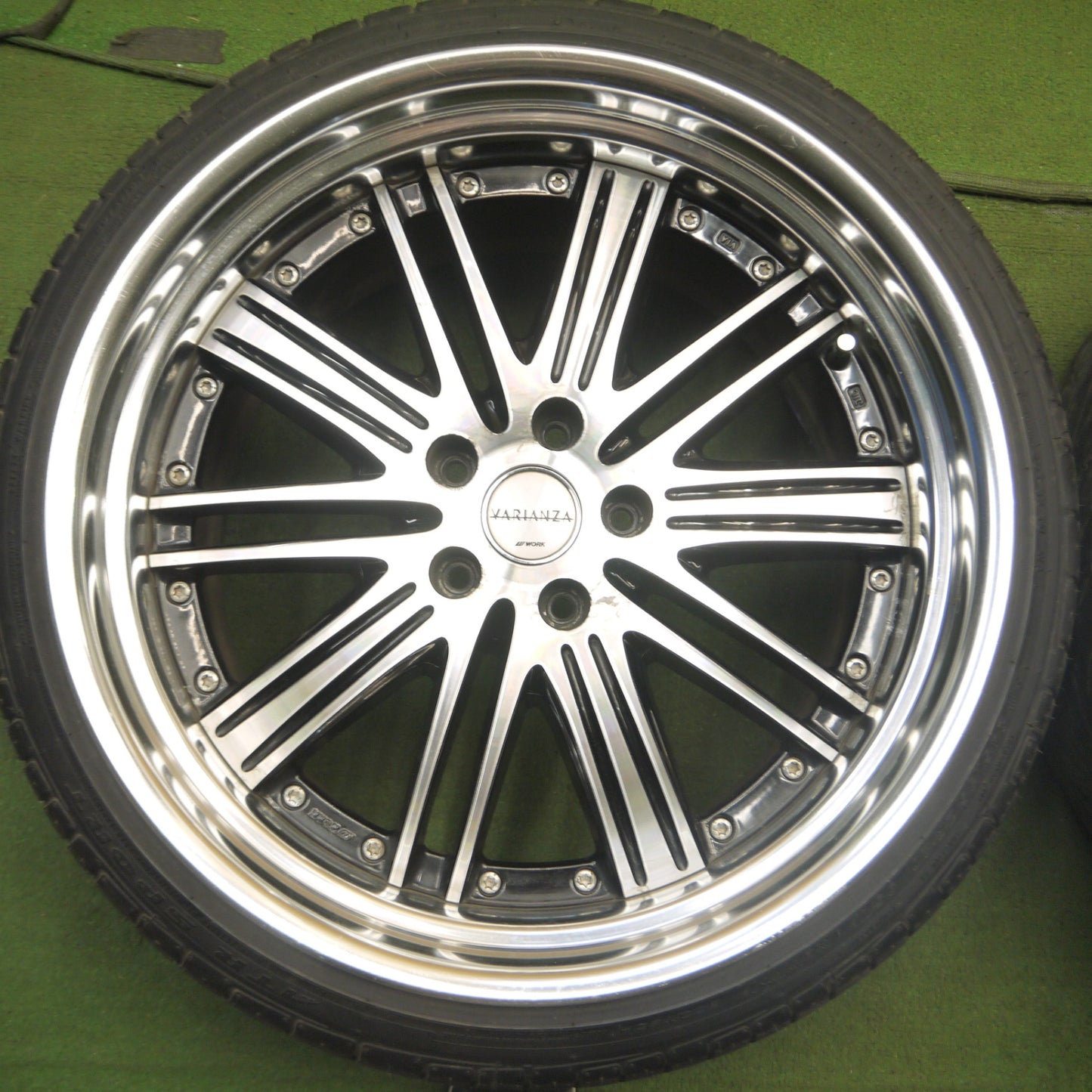 *送料無料* バリ溝！8.5分★WORK VARIANZA VRF-SR 225/35R20 245/35R20 ウィンラン R330 ATR SPORT ワーク ヴァリアンツァ PCD114.3/5H★4030505Hノ