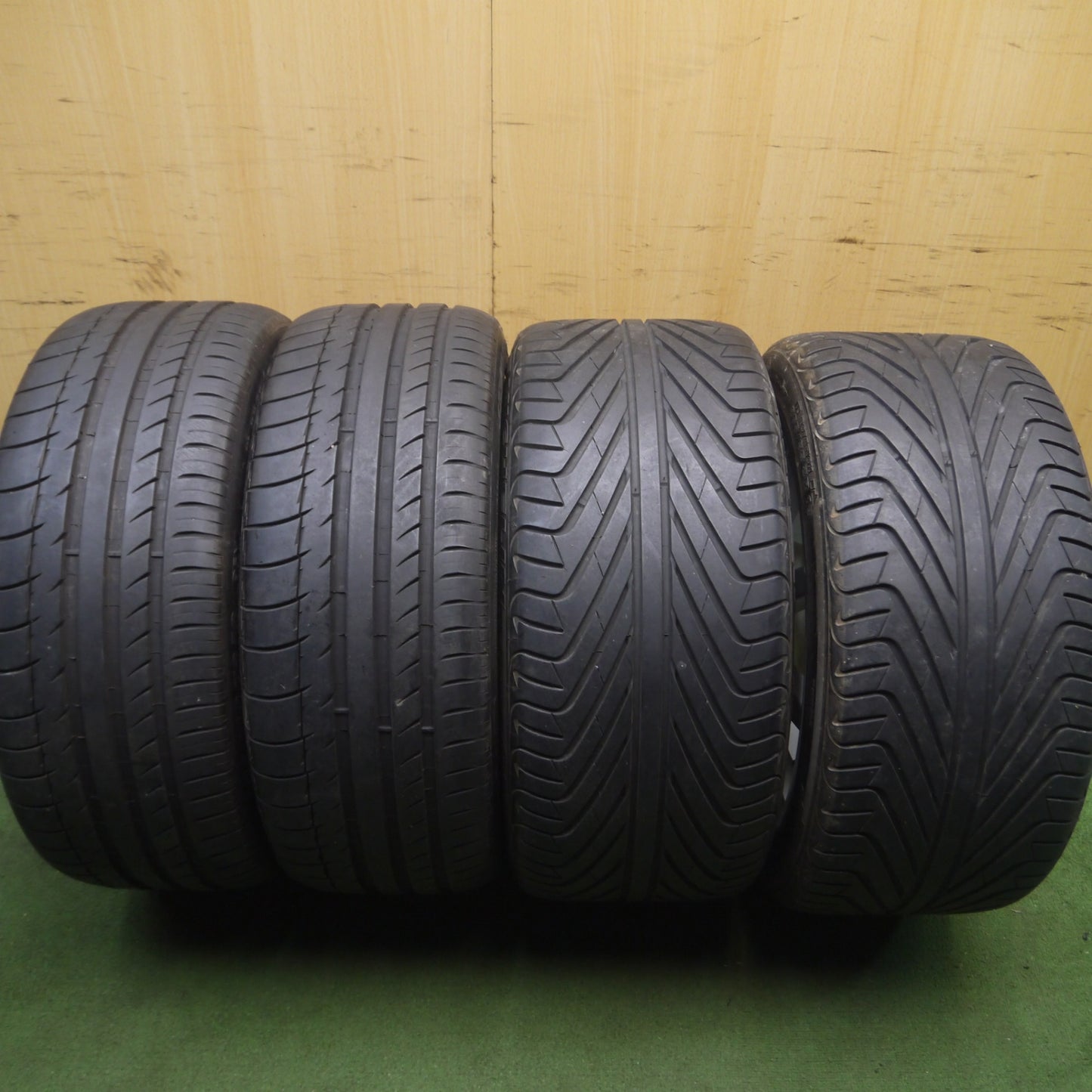 *送料無料* バリ溝！8.5分★マセラティ 3200 GT 純正 235/40R18 265/35R18 ミシュラン パイロットスポーツ  18インチ PCD108/5H★4030402Hノ