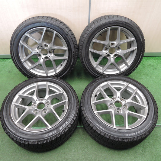 *送料無料*バリ溝！キレイ！9.5分★BMW 等 BORBET 225/50R17 スタッドレス ブリヂストン ブリザック RFT 17インチ ボルベット PCD120/5H★4010601NJス