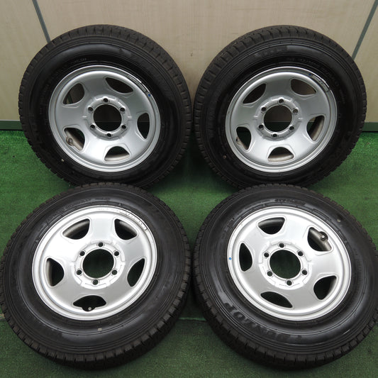 *送料無料*バリ溝！19年！9.5分★スタッドレス 185/75R15 106/104L ダンロップ ウインターマックス LT03 スチール ホイール 15インチ PCD139.7/6H★3121606HAス