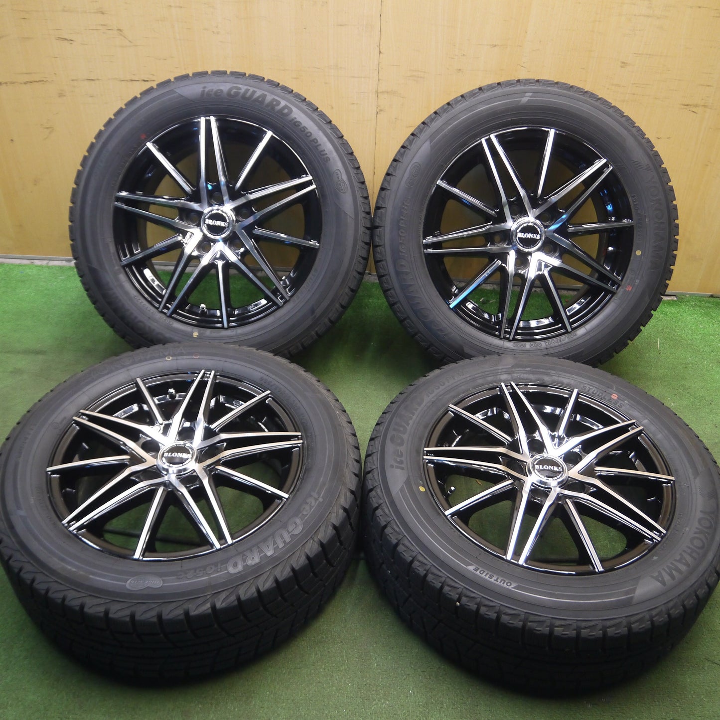 *送料無料*バリ溝！20年！ほぼ10分★スタッドレス 205/60R16 ヨコハマ アイスガード iG50 プラス BLONKS 16インチ PCD114.3/5H★4010511Hス