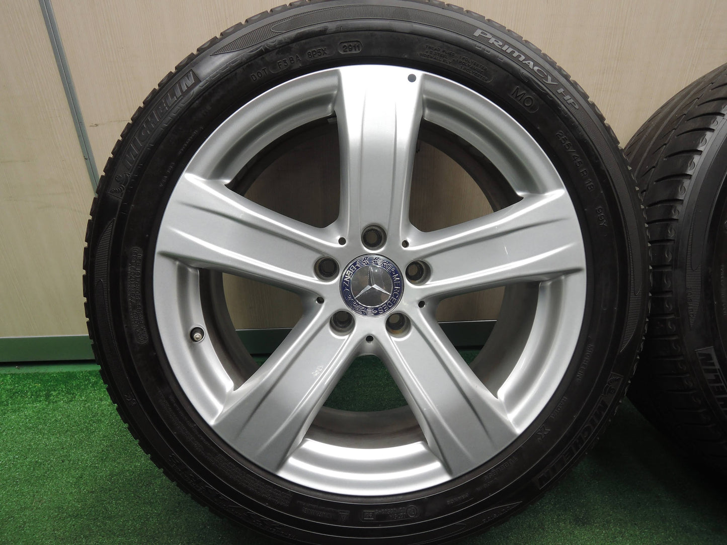 [送料無料]4本価格★ベンツ W221 Sクラス 純正 255/45R18 ミシュラン プライマシー HP 18インチ PCD112/5H★3110320HAノ