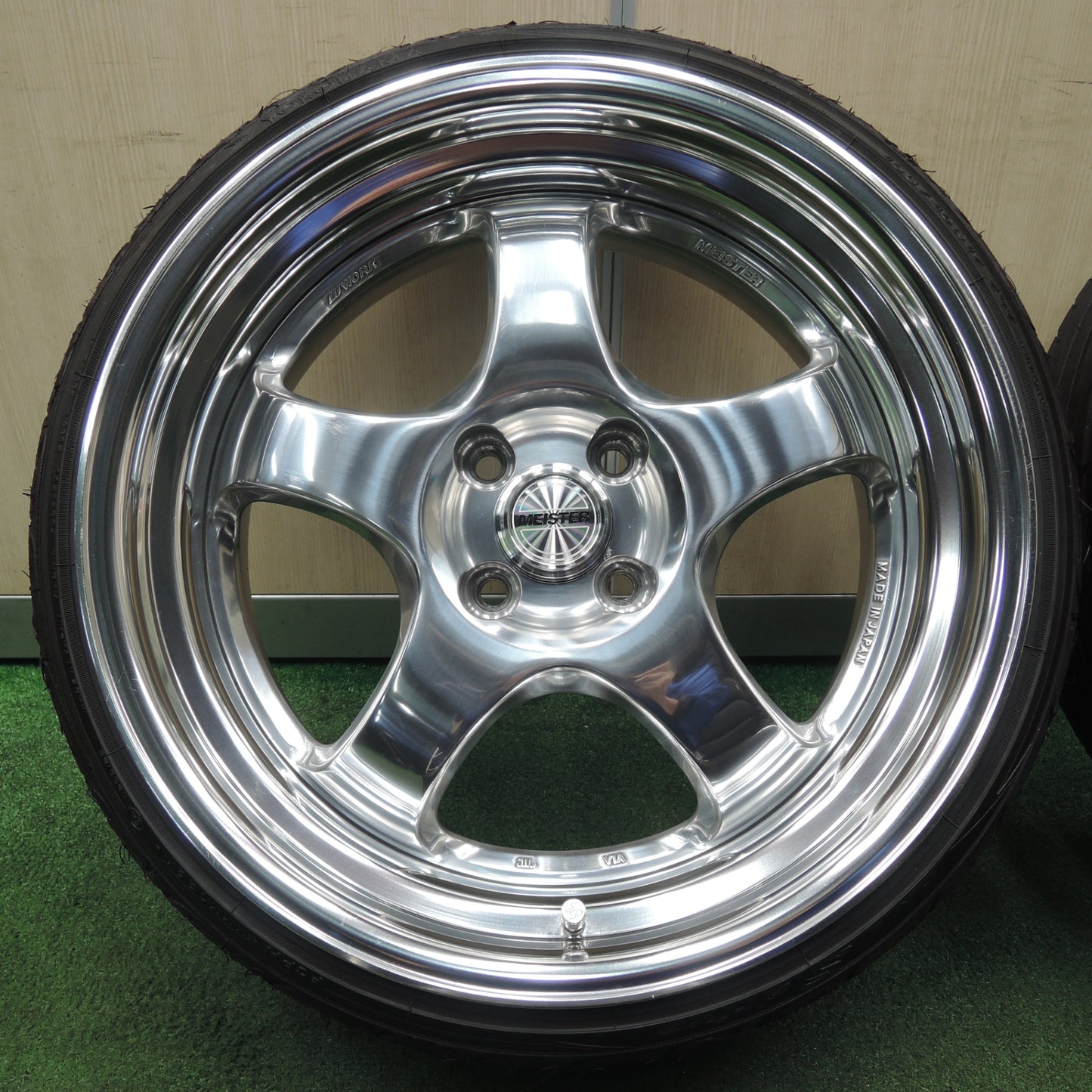 *送料無料* キレイ！21年★WORK MEISTER MST-S1R 165/40R17 ヨコハマ DNA S.drive ワーク マイスター 17インチ PCD100/4H★4021701NJノ