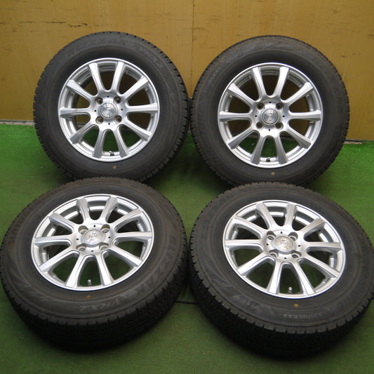 *送料無料*バリ溝！22年！キレイ！9.5分★スタッドレス 175/70R14 ブリヂストン ブリザック VRX2 JOKER weds ジョーカー 14インチ PCD100/4H★3121312Hス