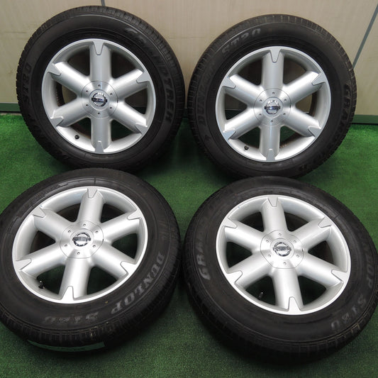 [送料無料]バリ溝！キレイ！9.5分★日産 ムラーノ 純正 225/65R18 ダンロップ ST20 グラントレック 18インチ PCD114.3/5H★3102605TNノ