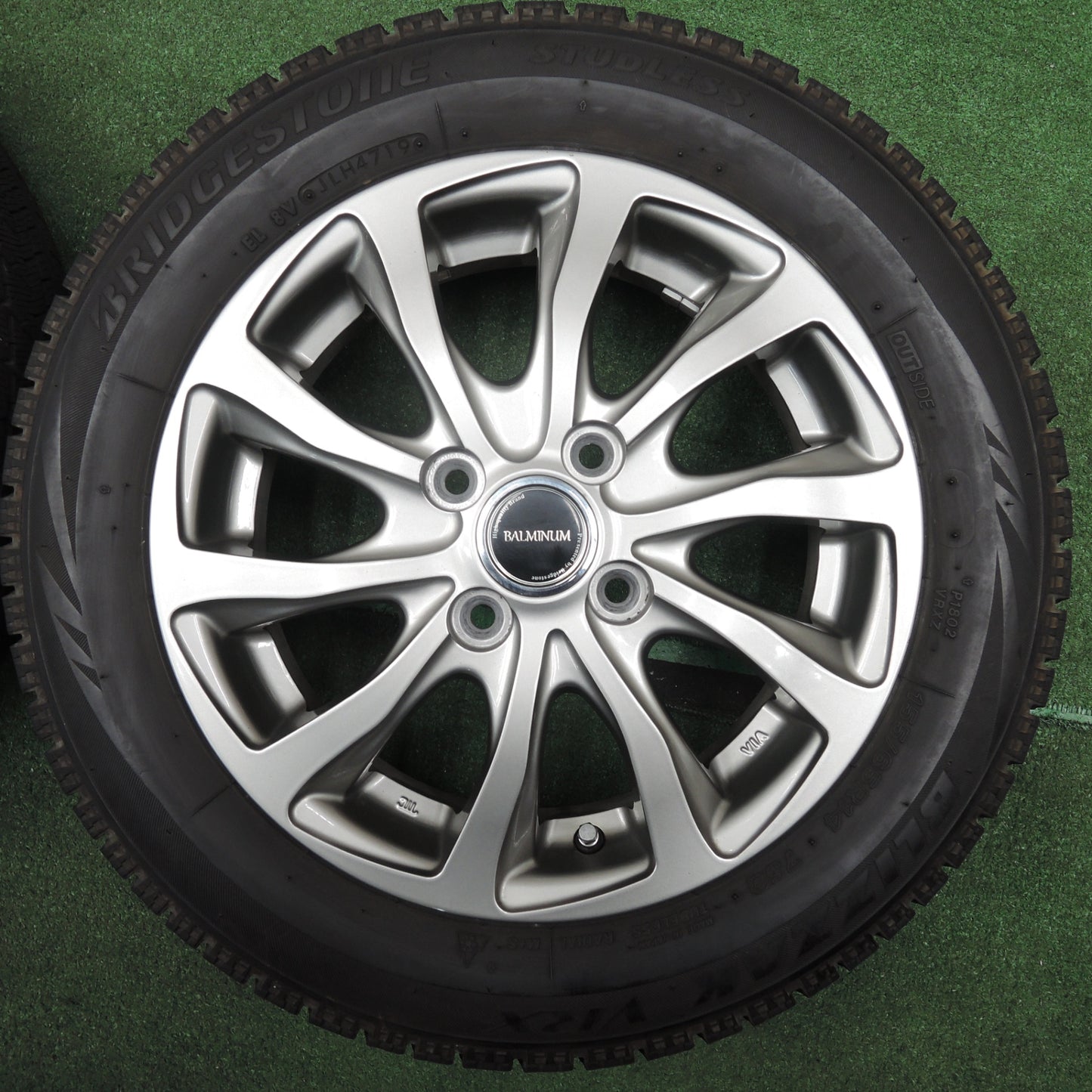 *送料無料* キレイ★スタッドレス 155/65R14 ブリヂストン ブリザック VRX BALMINUM バルミナ 14インチ PCD100/4H★4021606NJス