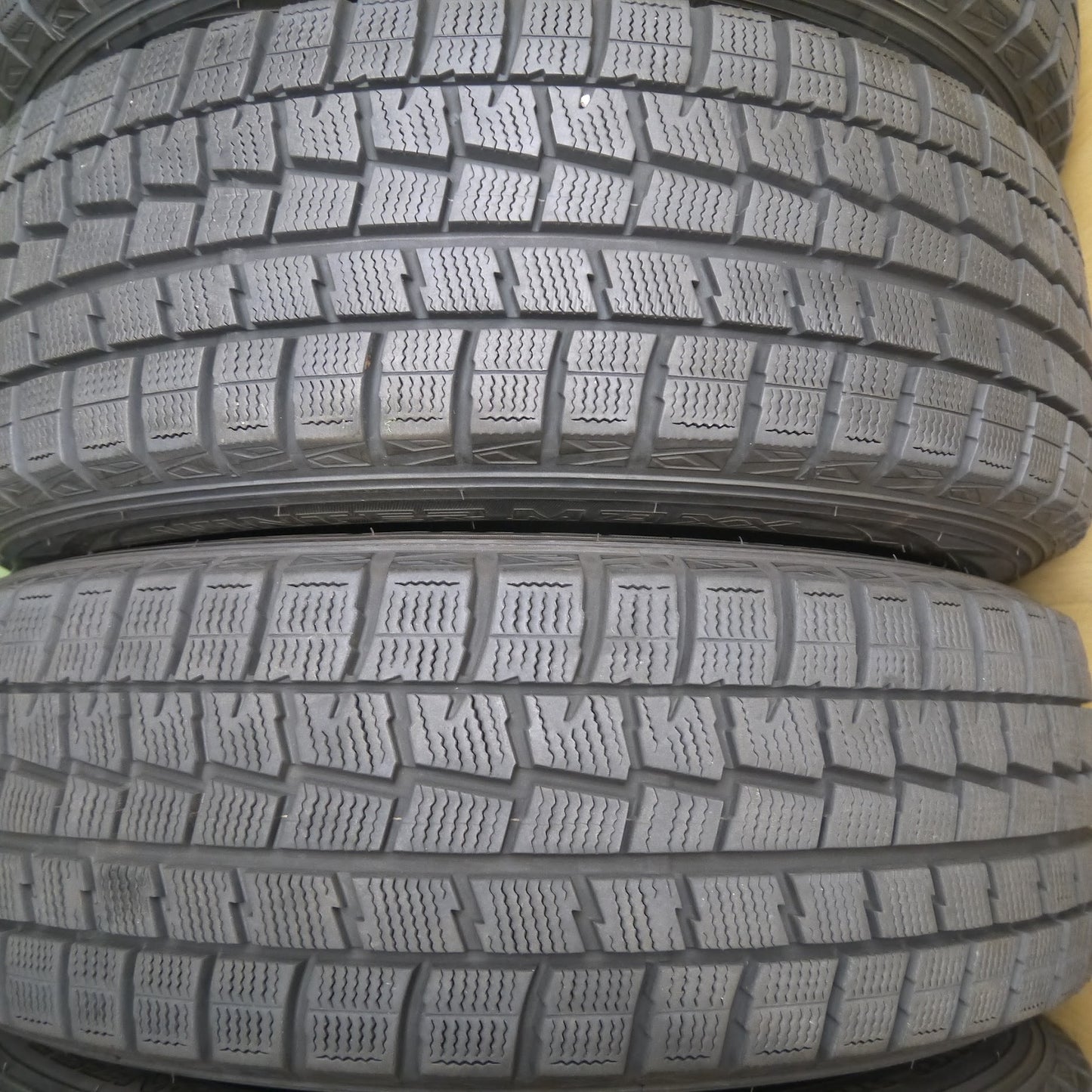 [送料無料]バリ溝！キレイ！9.5分以上★スタッドレス 195/65R15 ダンロップ ウインターマックス WM01 ZACK JP-110 MONZA 15インチ PCD114.3/5H★3071401Hス