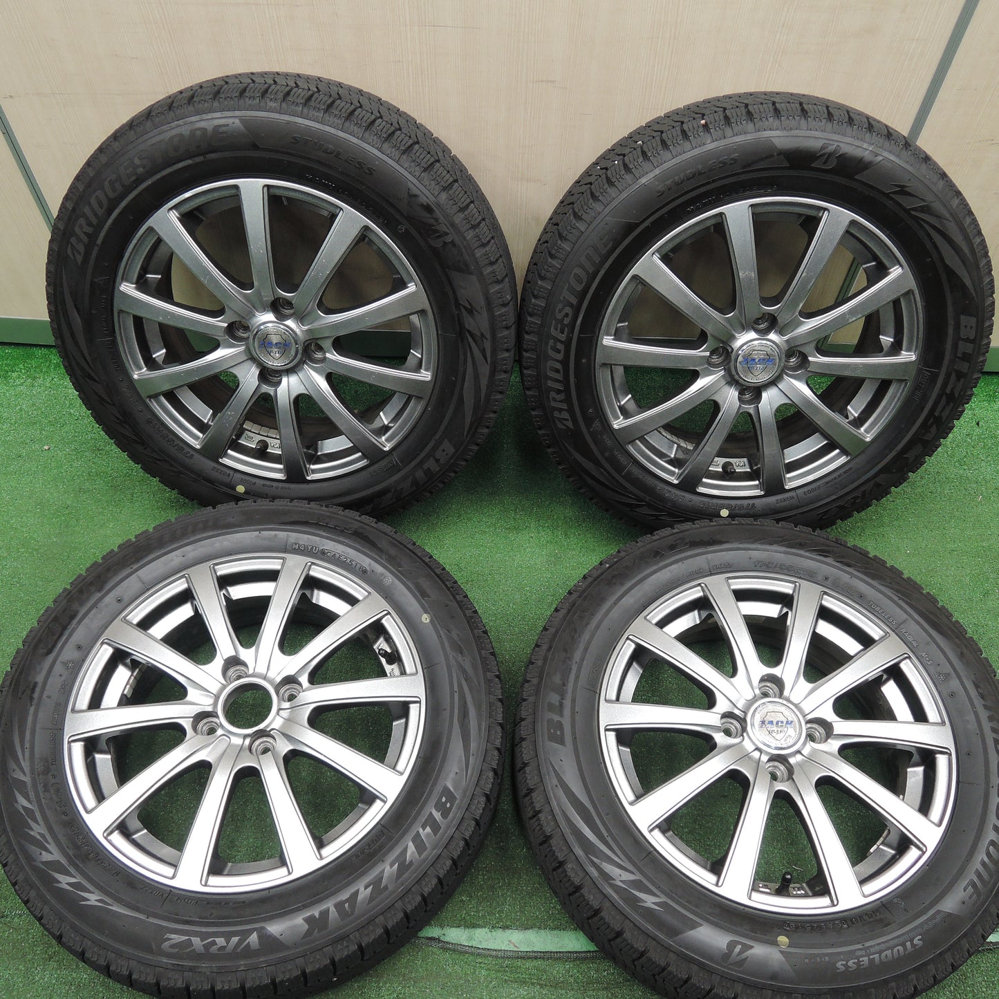 *送料無料*バリ溝！8.5分★スタッドレス 175/65R15 ブリヂストン ブリザック VRX2 ZACK JP-110 MONZA ザック 15インチ PCD100/4H★3112310HAス