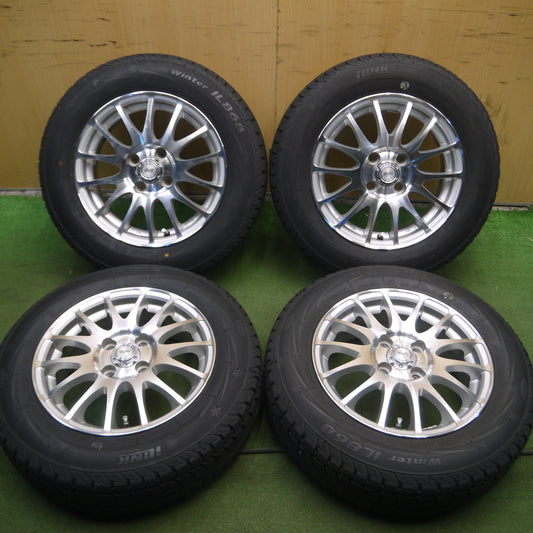 *送料無料* バリ溝！22年！ほぼ10分★スタッドレス 175/70R14 アイリンク ウィンター IL868 Lufin 14SPOKE 14インチ PCD100/4H★4021611Hス