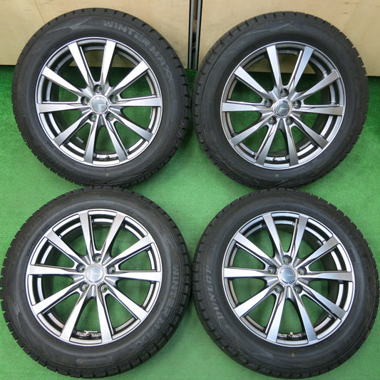 *送料無料*超バリ溝！22年！キレイ！ほぼ10分★スタッドレス 215/55R17 ダンロップ ウインターマックス WM02 GRASS グラス 17インチ PCD114.3/5H★4012908イス