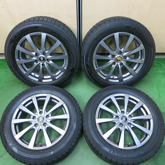 *送料無料*バリ溝！キレイ！9.5分以上★スタッドレス 215/60R17 ヨコハマ アイスガード iG50 プラス MANARAY SPORT マナレイ 17インチ PCD114.3/5H★3100505イス