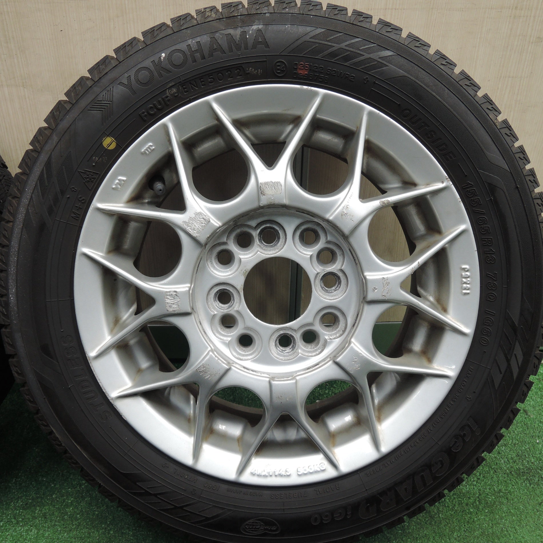 送料無料* バリ溝！22年！ほぼ10分☆スタッドレス 155/65R13 ヨコハマ アイスガード iG60 社外 アルミ ホイール 13イ |  名古屋/岐阜の中古カー用品・工具の買取/販売ならガレージゲット