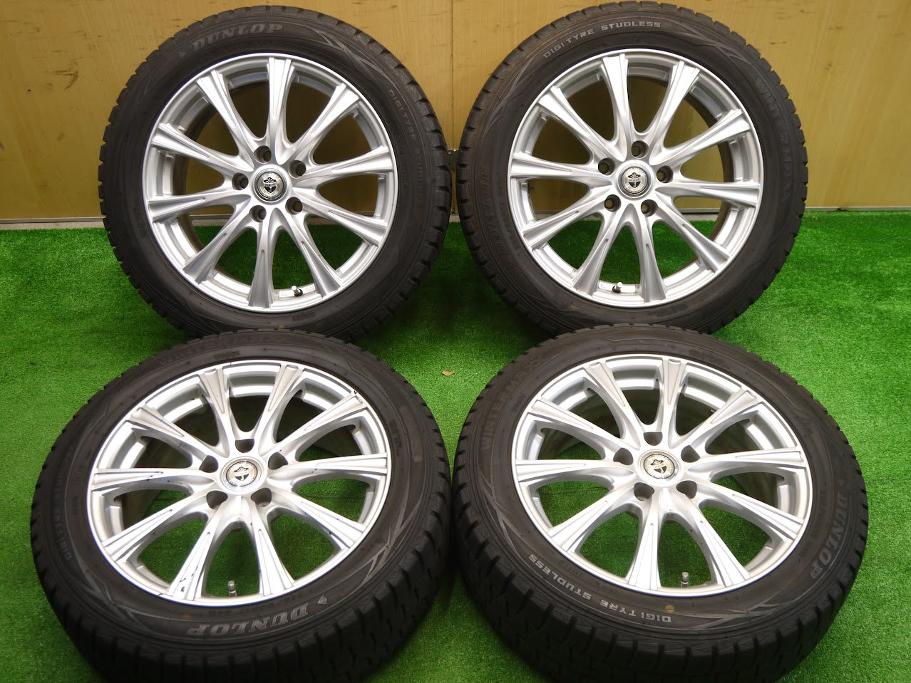 [送料無料]4本価格★スタッドレス 225/50R17 ダンロップ ウインターマックス WM01 JOKER weds ジョーカー 17インチ PCD114.3/5H★