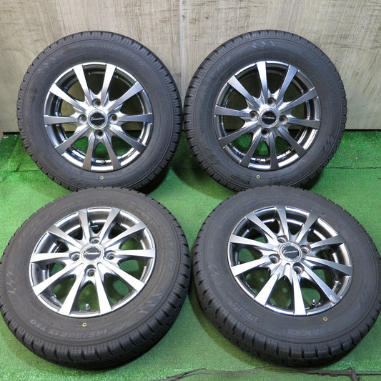 [送料無料]バリ溝！21年！9.5分以上★スタッドレス 145/80R13 トーヨー オブザーブ ガリット GIZ Exceeder エクシーダー 13インチ PCD100/4H★3041401Hス