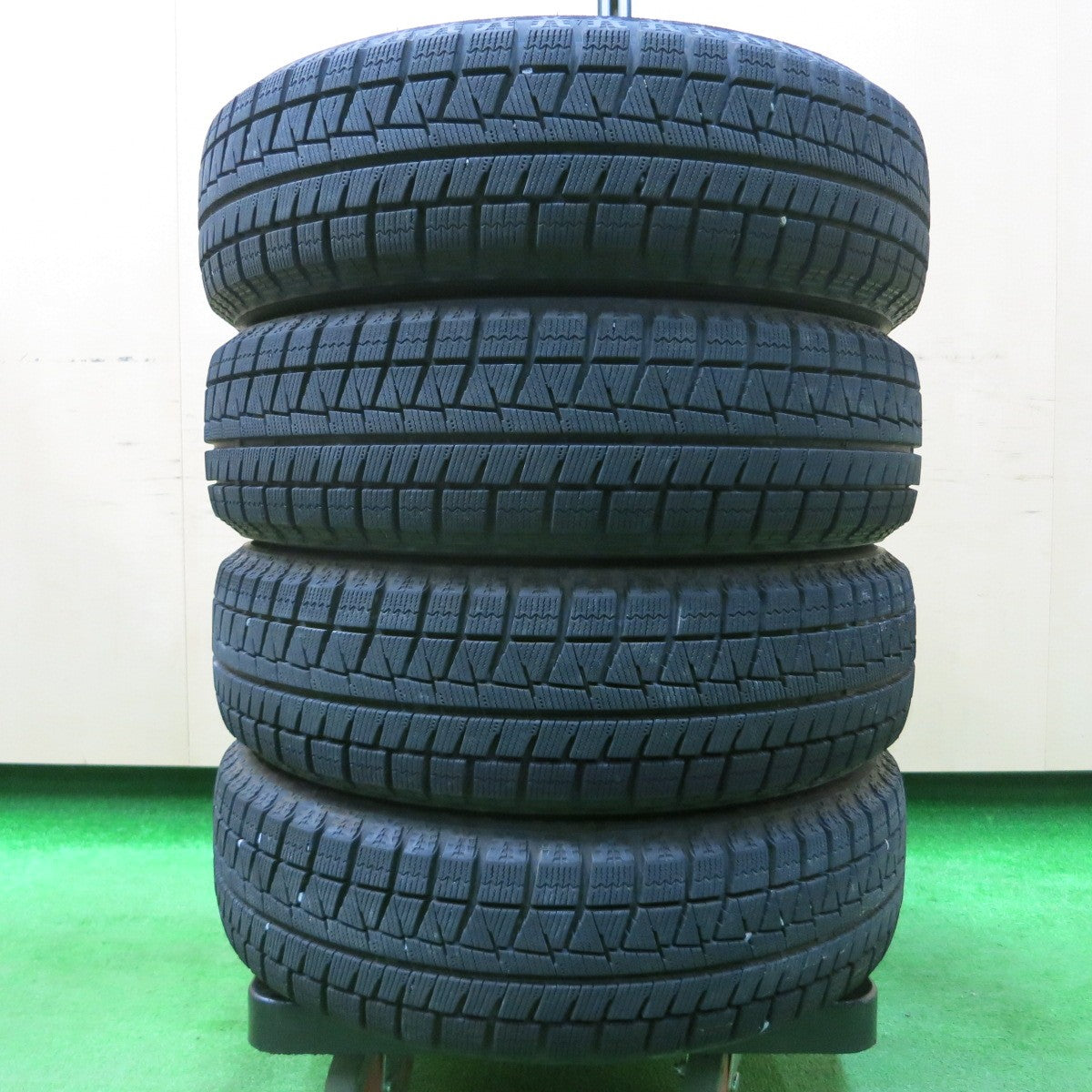 *送料無料* バリ溝！22年！キレイ！9分★スタッドレス 155/65R14 ブリヂストン アイスパートナー2 PREO プレオ 14インチ PCD100/4H★4022010イス