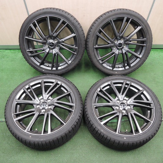 *送料無料*バリ溝！21年！キレイ！9.5分★スタッドレス 215/40R18 ダンロップ ウインターマックス03 WAREN ヴァーレン 18インチ PCD100/5H★3121313TNス