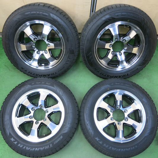 *送料無料*超バリ溝！21年！キレイ！ほぼ10分★ハイエース等 スタッドレス 215/65R16 トーヨー ウインタートランパス TX WINSNER ウィンズナー 16インチ PCD139.7/6H★3102408イス