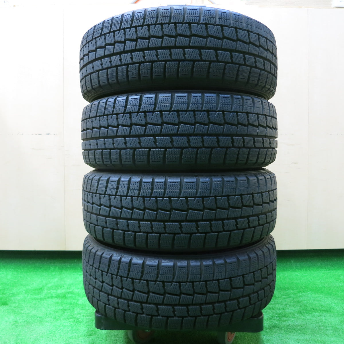 *送料無料*バリ溝！19年！キレイ！9分★プジョー 等 BORBET 185/55R15 スタッドレス ダンロップ ウインターマックス WM01 PCD108/4H★3110304イス