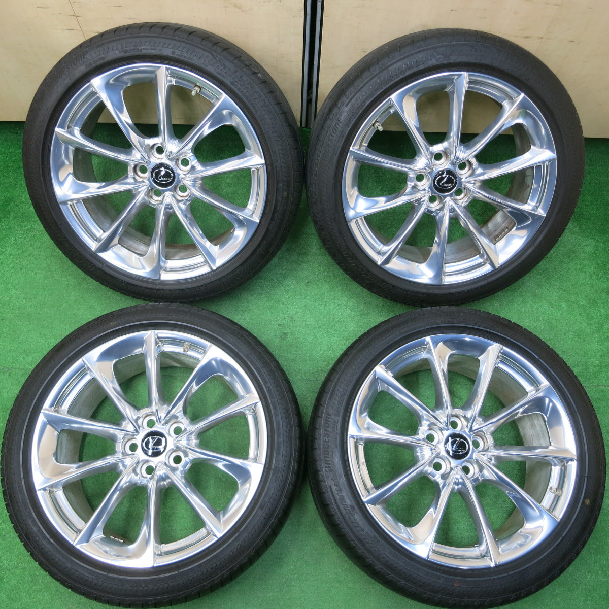 *送料無料*センサー付き！22年！バリ溝！キレイ！9.5分★レクサス LC500 純正 245/45R20 275/40R20 ブリヂストン トランザ T005 ランフラット PCD120/5H★3121610イノ