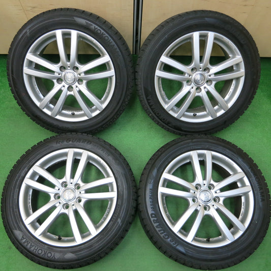 *送料無料*バリ溝！20年！ほぼ10分★ワーゲン等 Team Sparco ENKEI 215/55R17 スタッドレス ヨコハマ アイスガード iG50 プラス スパルコ エンケイ PCD112/5H★4010304イス