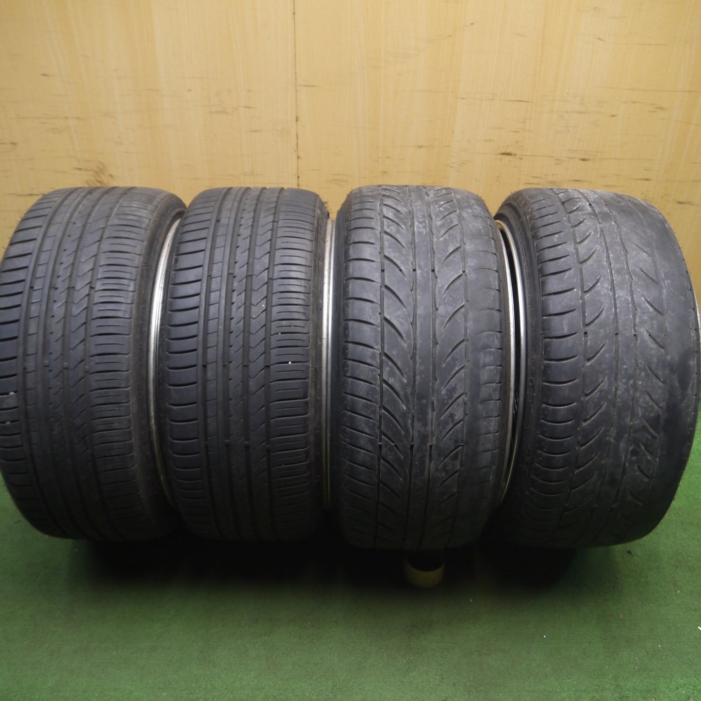 *送料無料* バリ溝！8.5分★WORK VARIANZA VRF-SR 225/35R20 245/35R20 ウィンラン R330 ATR SPORT ワーク ヴァリアンツァ PCD114.3/5H★4030505Hノ