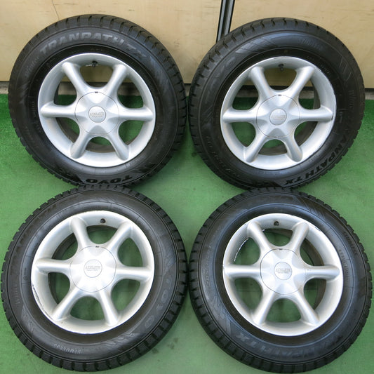 *送料無料*バリ溝！21年！9.5分以上★スタッドレス 205/65R15 トーヨー ウインタートランパス TX ATHLETE CEREZO 15インチ PCD114.3/4H 5H マルチ★3102501イス