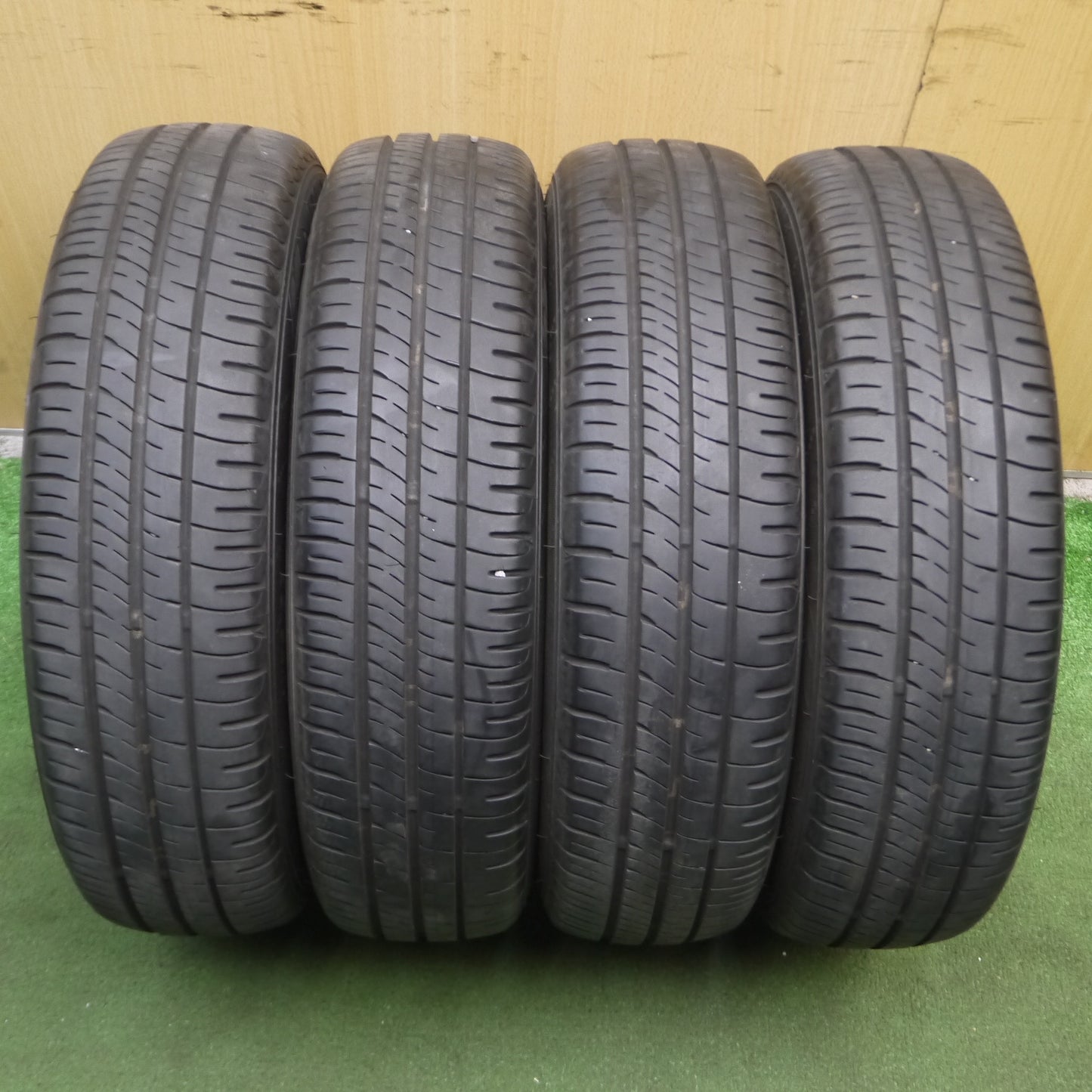 *送料無料*4本価格★ダイハツ ムーヴ 純正 155/65R14 ダンロップ エナセーブ EC204 14インチ PCD100/4H★3101103KAノ