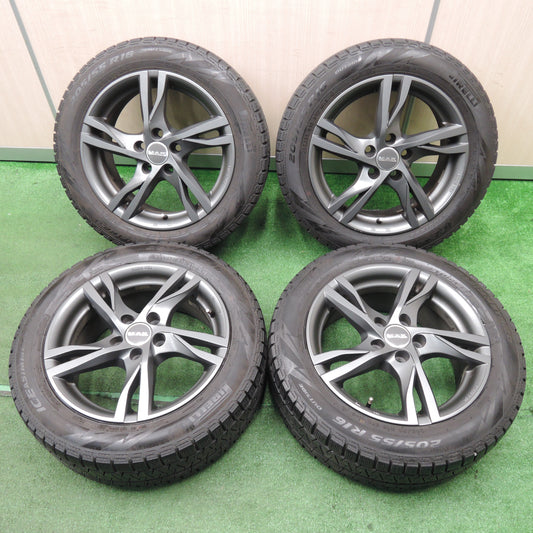 *送料無料*キレイ★ボルボ 等 MAK 205/55R16 スタッドレス ピレリ アイスアシンメトリコ 16インチ PCD108/5H★3122707NJス