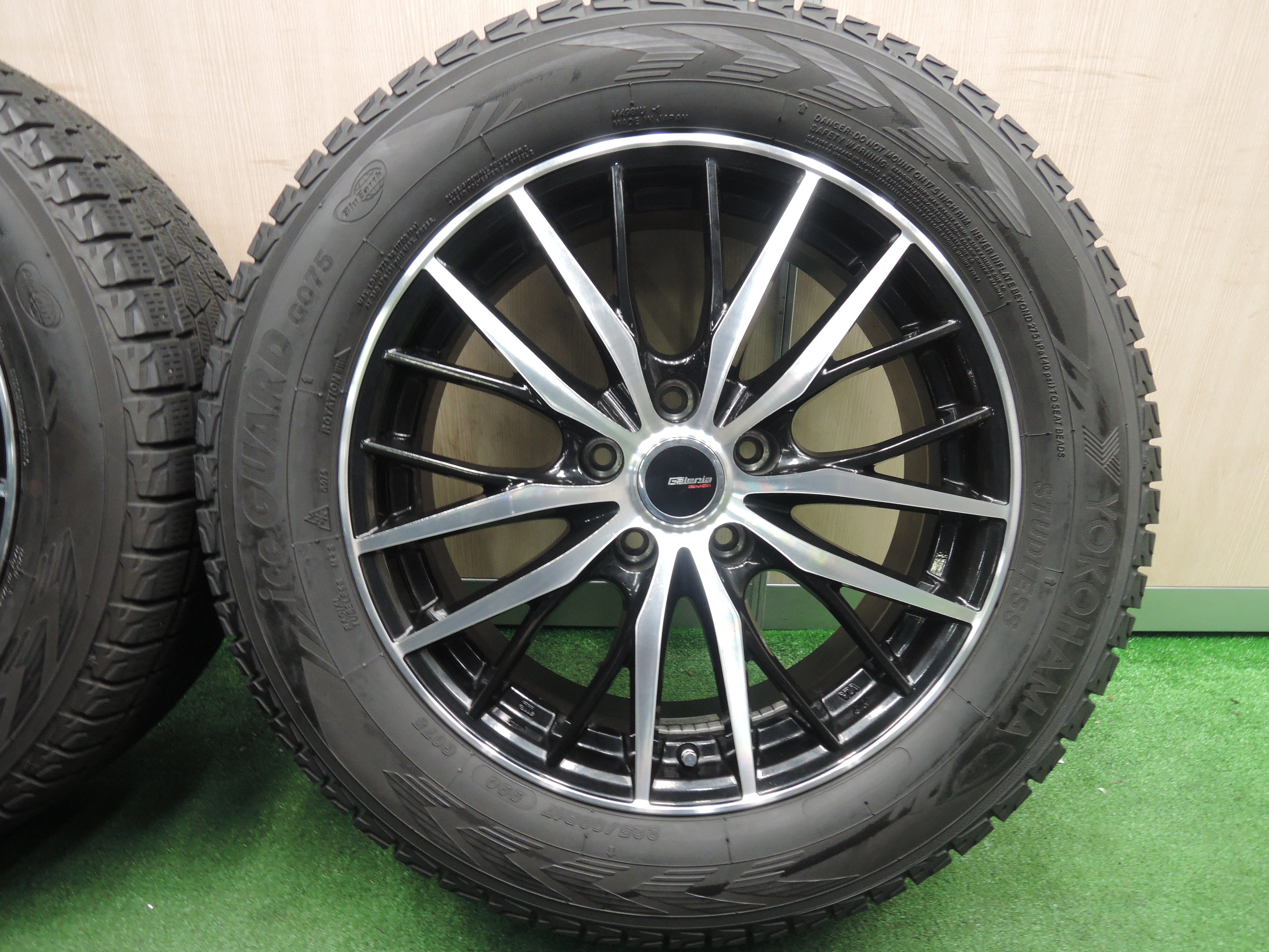 *送料無料*バリ溝！9.5分★スタッドレス 225/60R17 ヨコハマ アイスガード G075 Galeria GM01 ガレリア  PCD114.3/5H★3111201HAス