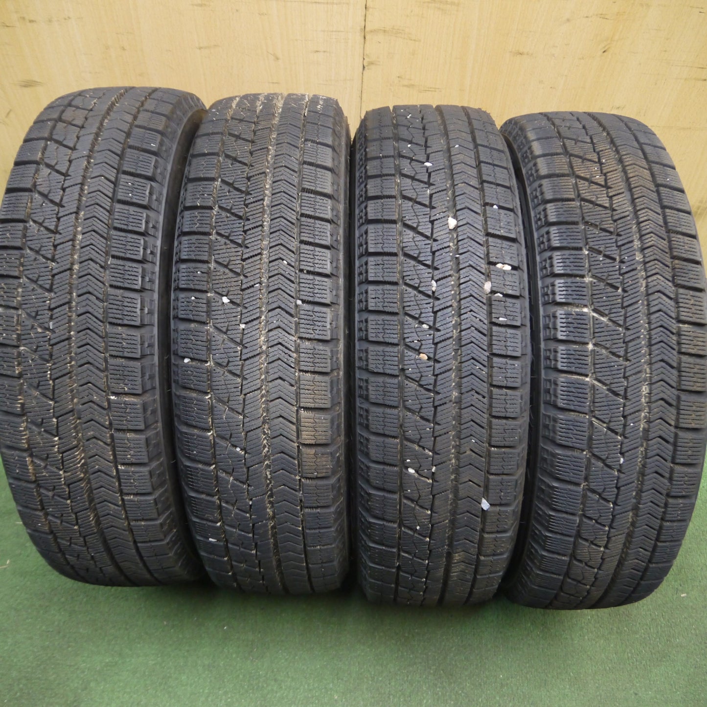 *送料無料*バリ溝！20年！キレイ！9分★スタッドレス 155/65R14 ブリヂストン ブリザック VRX BALMINUM バルミナ 14インチ PCD100/4H★4013011Hス