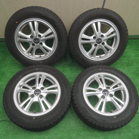 [送料無料]バリ溝！9.5分★スタッドレス 175/65R14 ダンロップ ウインターマックス WM01 EuroSpeed ユーロスピード マナレイ 14インチ PCD100/4H★3072004SYス