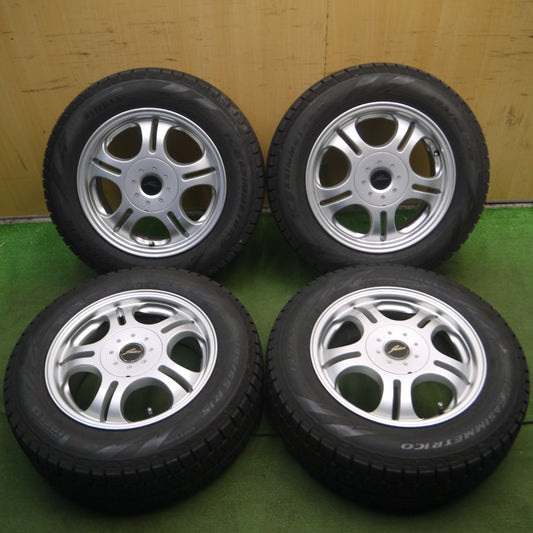 *送料無料* バリ溝！9.5分以上★スタッドレス 195/65R15 ピレリ アイスアシンメトリコ JOKER ジョーカー 15インチ PCD114.3/4H 5H マルチ★4021003ナス