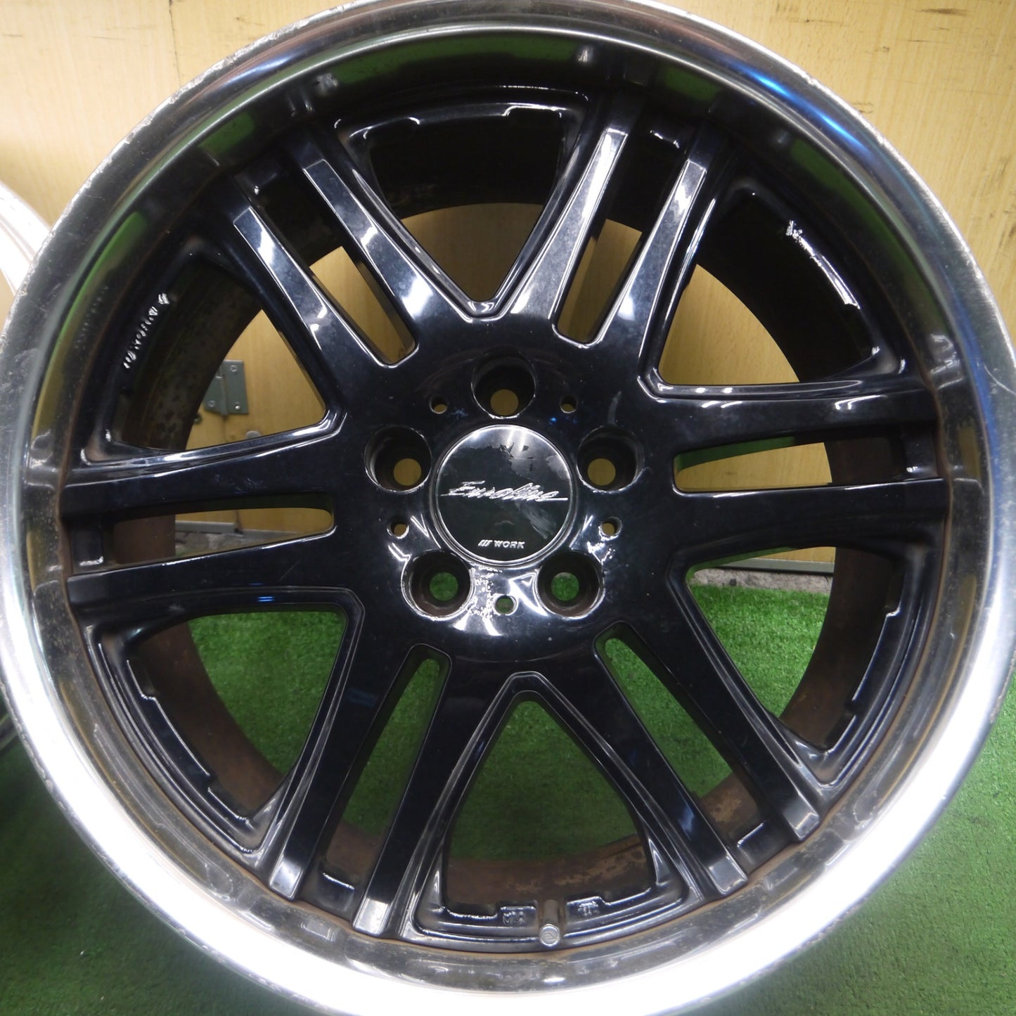 *送料無料* 4本価格★WORK Euroline ETR ワーク ユーロライン ホイール 18インチ 18×8J 18×9J PCD108/5H マセラティ 等★4022702Hホ