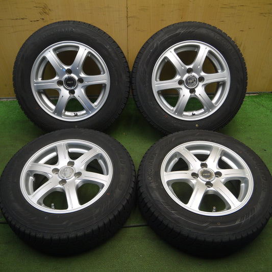 *送料無料* バリ溝！9分★スタッドレス 165/70R14 ヨコハマ アイスガード iG60 FEID 14インチ PCD100/4H★4031106Hス