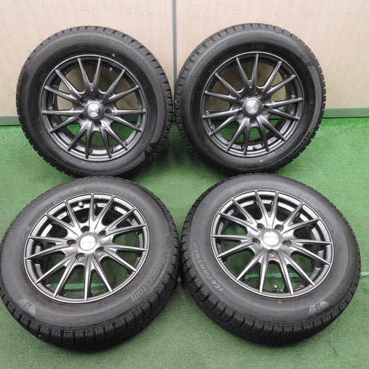 [送料無料] バリ溝！22年！9.5分以上★スタッドレス 205/60R16 ブリヂストン アイスパートナー2 weds VELVA SPORT 16インチ PCD114.3/5H★4011902TNス