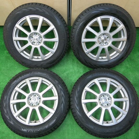 *送料無料*超バリ溝！キレイ！ほぼ10分★フォレスター 等 225/60R17 スタッドレス ヨコハマ アイスガード G075 Aphrodite アフロディーテ PCD100/5H★3110312イス