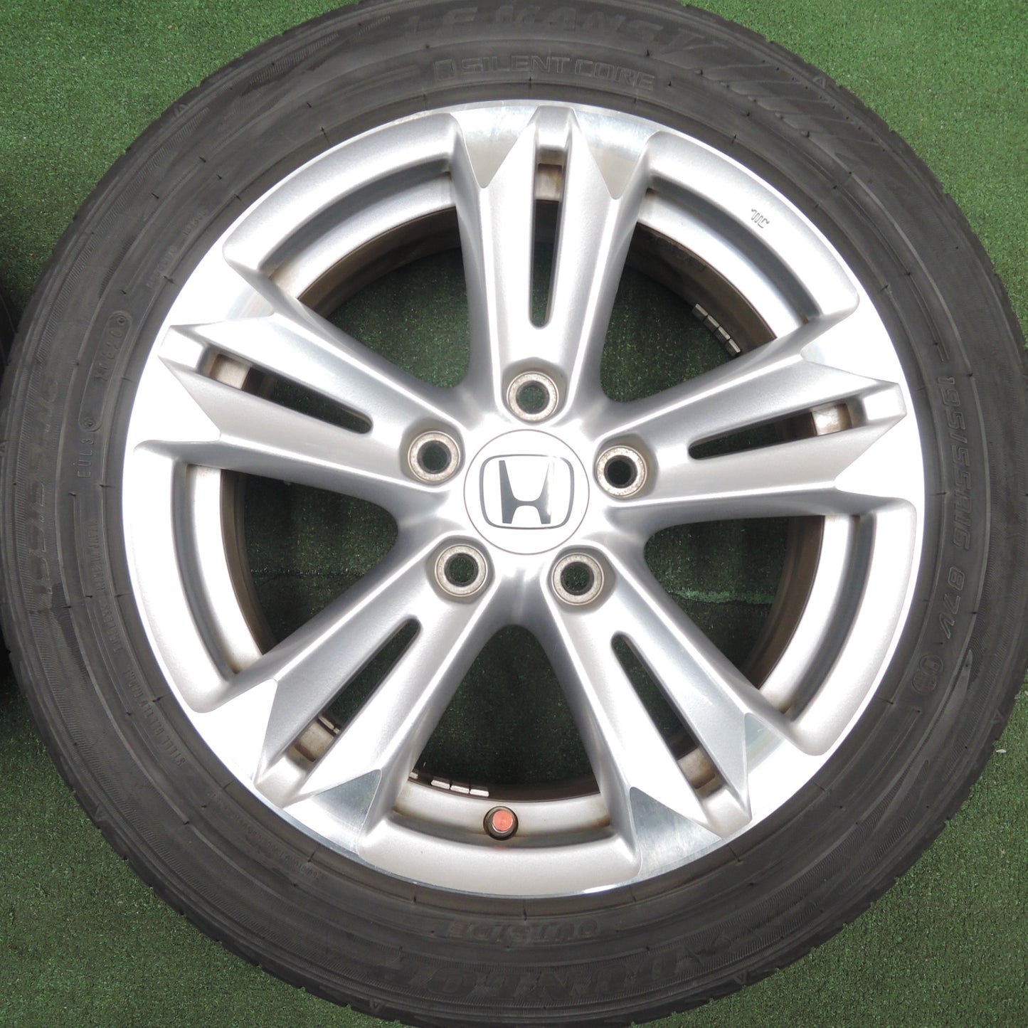 *送料無料* 4本価格★ホンダ CR-Z 純正 195/55R16 ダンロップ LE MANS V ルマン5 16インチ PCD114.3/5H★4022204HAノ