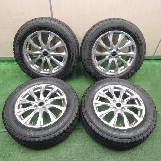 *送料無料*バリ溝！20年！キレイ！9.5分★スタッドレス 195/65R16 トーヨー オブザーブ ガリット GIZ BALMINUM バルミナ 16インチ PCD100/4H★3111717NJス