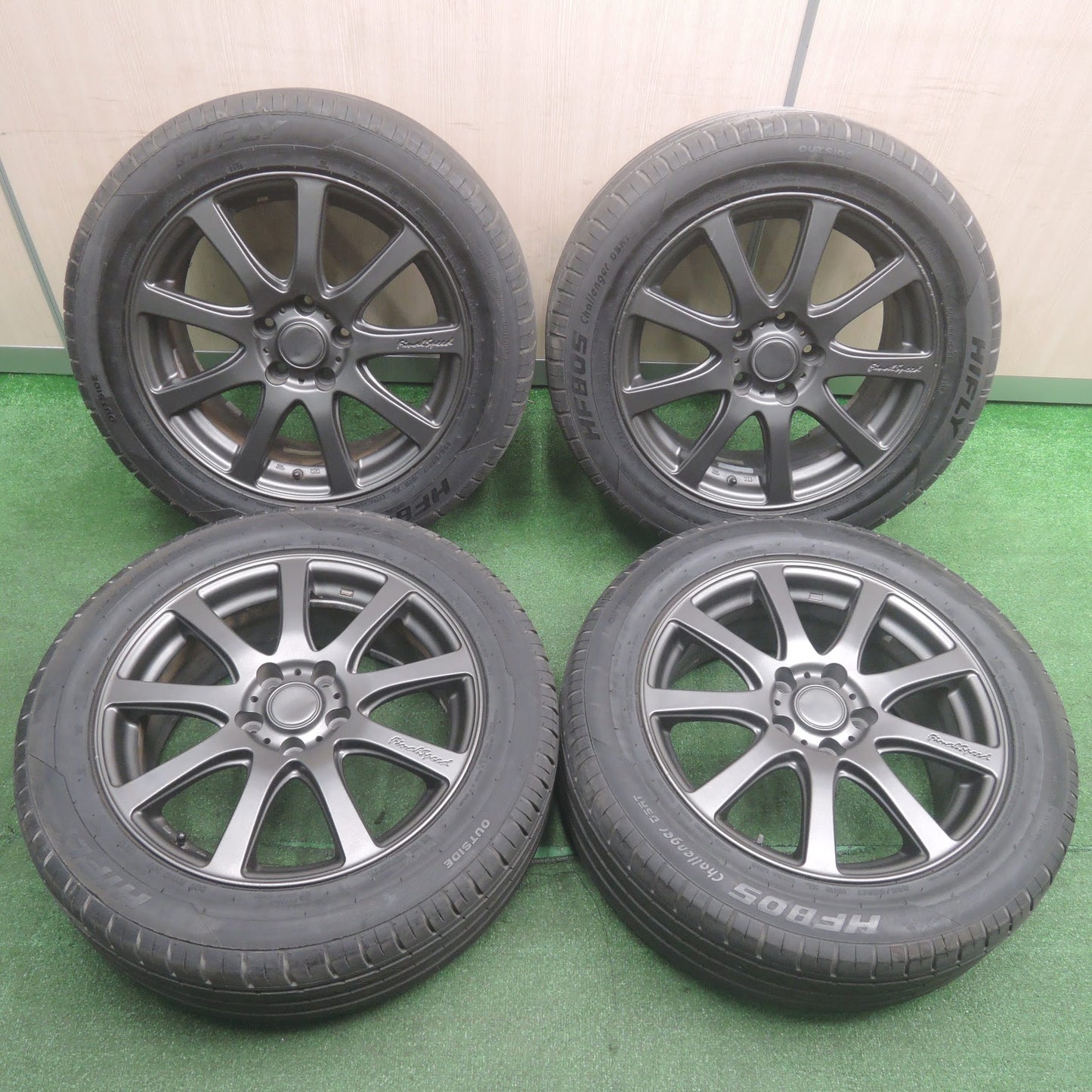 [送料無料]キレイ★Final Speed 225/55R17 ハイフライ HF805 ファイナルスピード 17インチ PCD114.3/5H★3110709SYノ