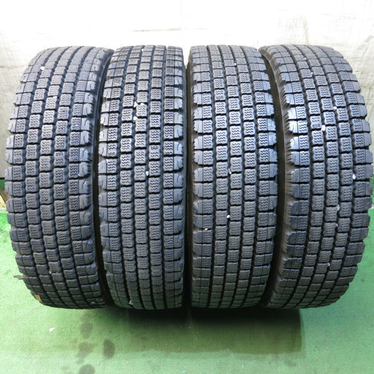 *送料無料* バリ溝！22年！9分★トラック タイヤ 225/80R17.5 123/122L スタッドレス ブリヂストン W910 17.5インチ★4020901クスタ