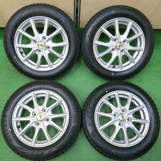 *送料無料*バリ溝！22年！ほぼ10分★スタッドレス 155/65R14 ブリヂストン ブリザック VRX2 EURO SPEED SPIDER-5 14インチ PCD100/4H★4010506イス