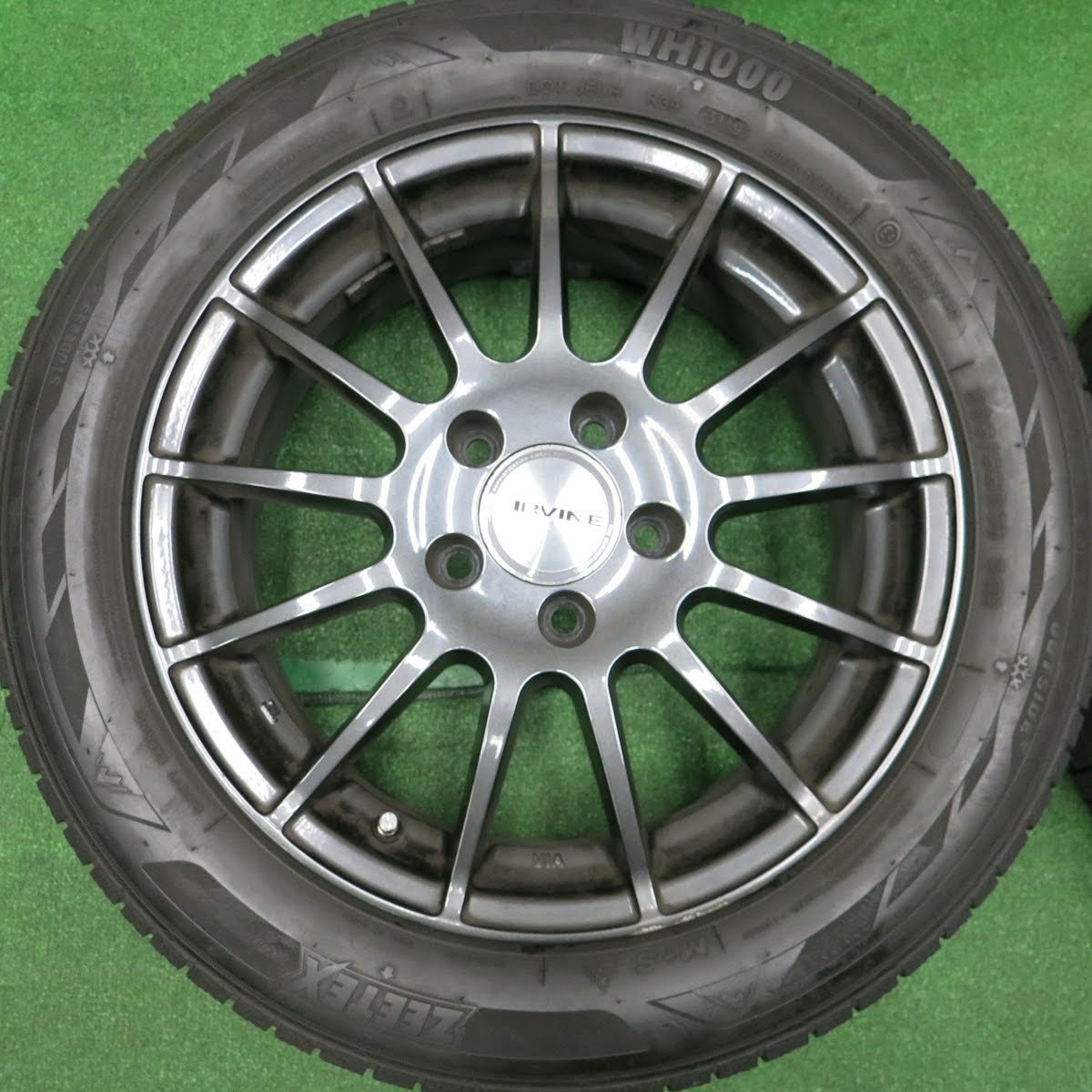 [送料無料]バリ溝！19年！9分★ベンツ ワーゲン 等 IRVINE 205/55R16 スタッドレス ジーテックス WH1000 アーヴィン 16インチ PCD112/5H★3100716HAス