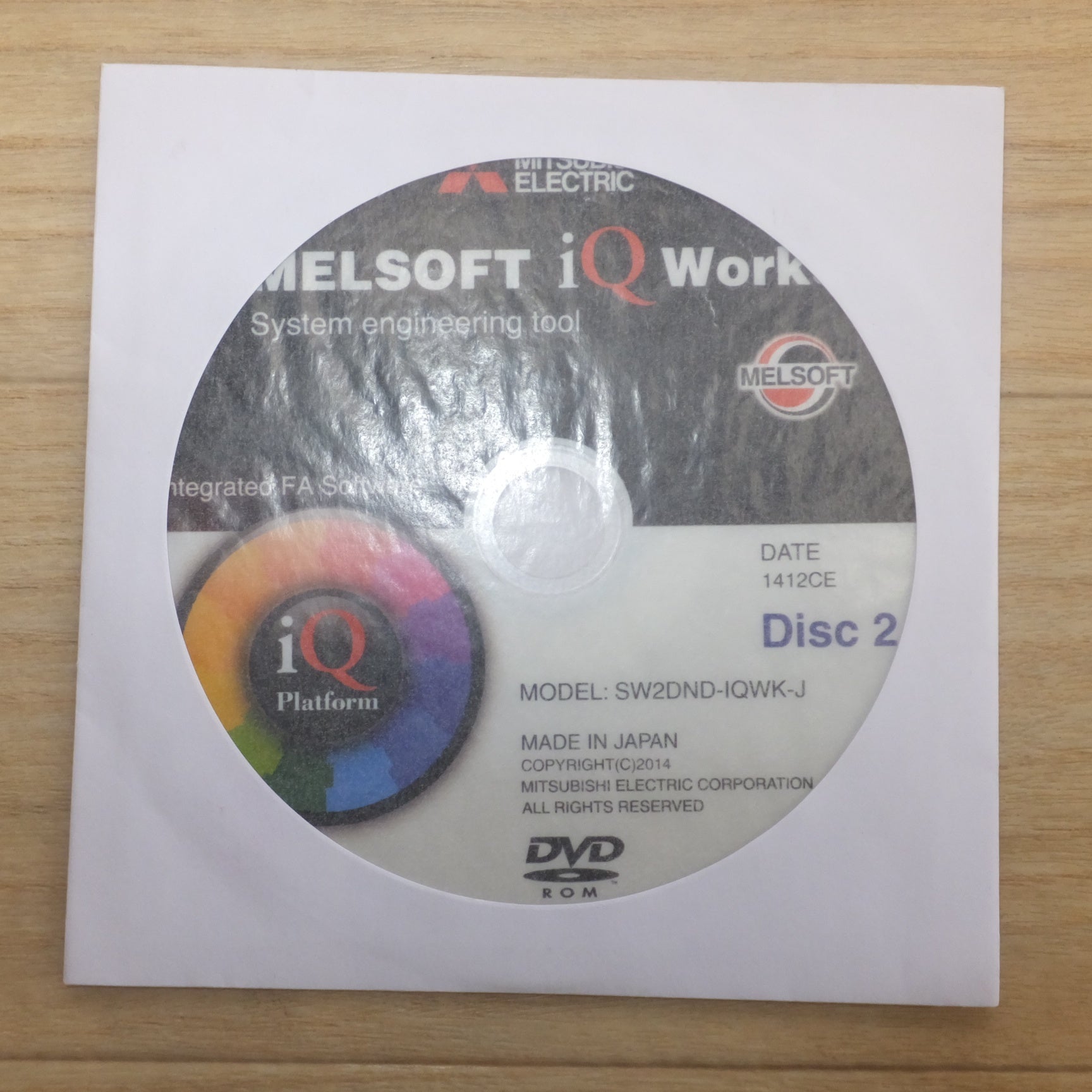 [送料無料] ★三菱電機 MITSUBISHI FAエンジニアリングソフトウェア MELSOFT iQ Works Version 2  SW2DND-IQWK-J★