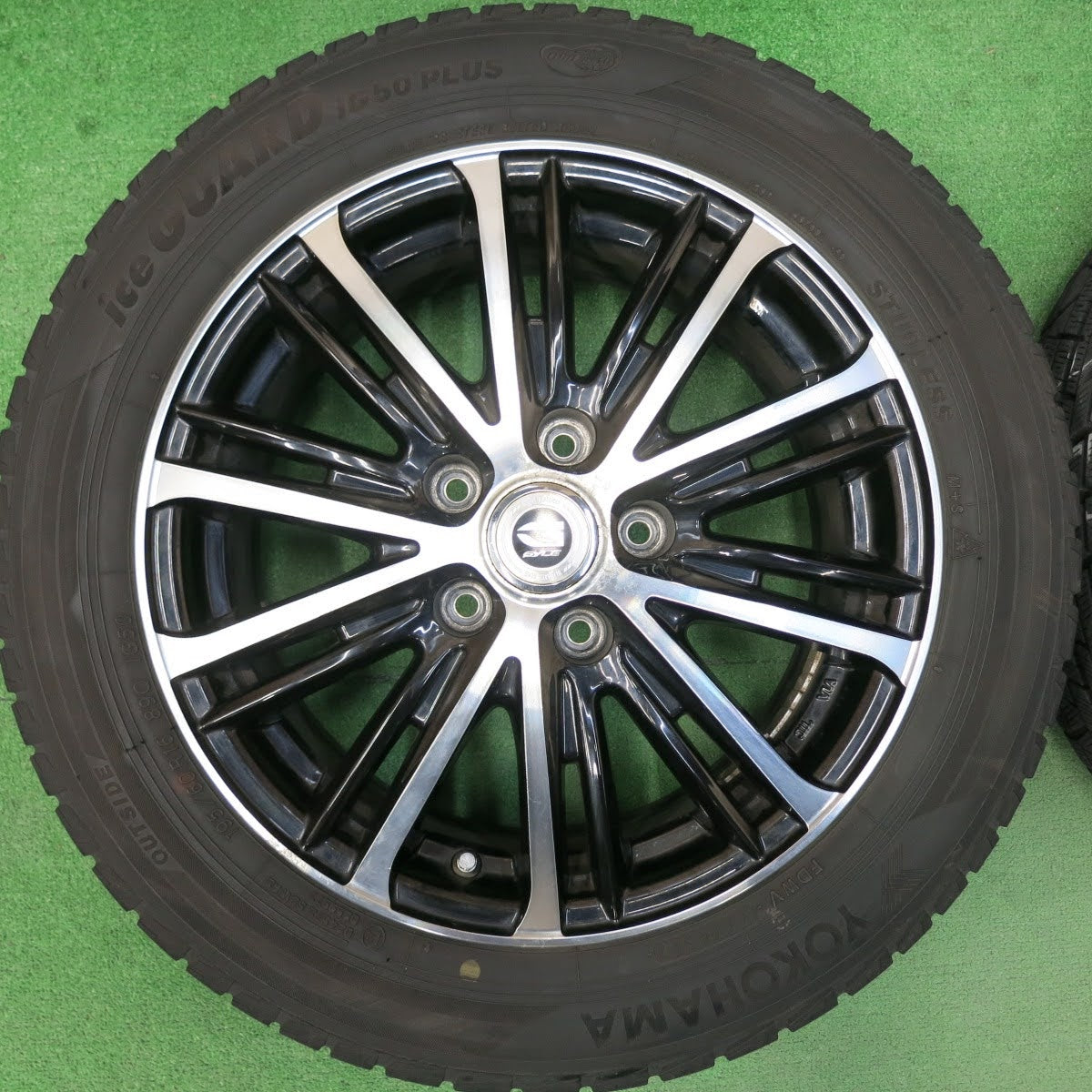 [送料無料]バリ溝！8.5分★スタッドレス 195/60R16 ヨコハマ アイスガード iG50 プラス GYLE weds ウェッズ 16インチ PCD114.3/5H★3060603ヒス